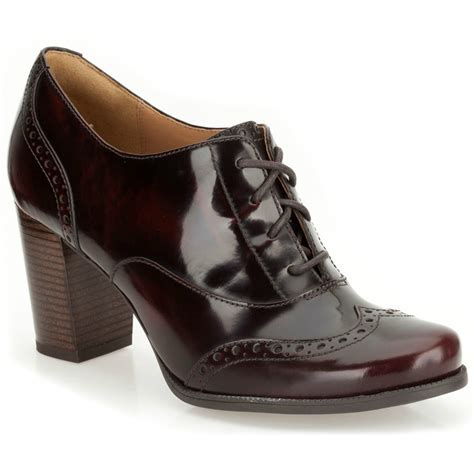 high heeled ladies brogues.